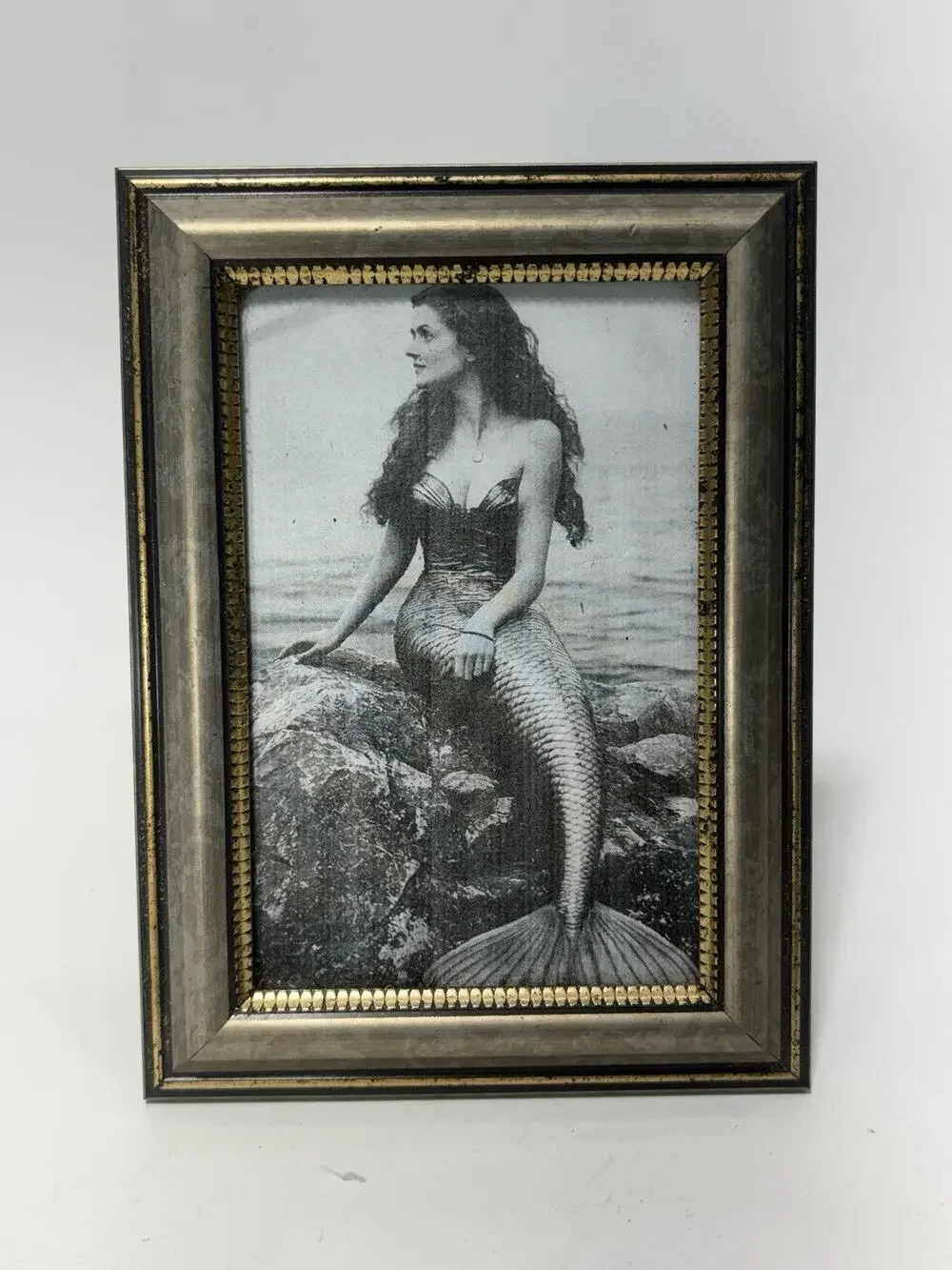 Mermaid Picture Frame 4x6 Coastal Beach Nautical Decor Tabletop Frame
